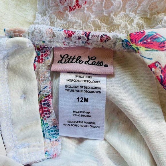 Girl’s Infant Outfit Butterfly Top Capri Denim Leggings Size 12 months Spring - Picture 7 of 14